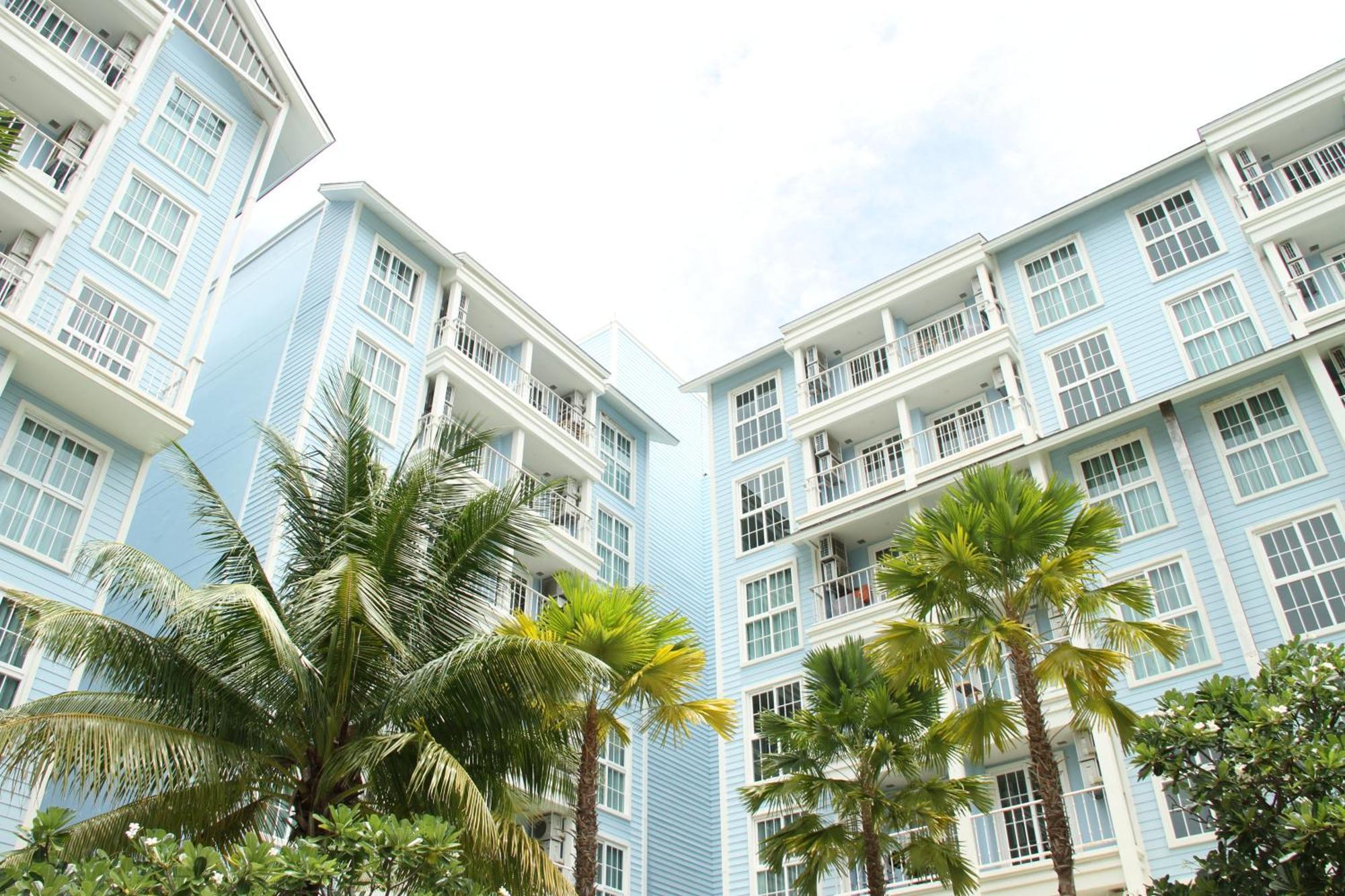 Grand Florida芭提雅带免费游泳池温泉桑拿浴和健身房瑜伽室私家海滩公寓e206 Na Chom Thian Εξωτερικό φωτογραφία